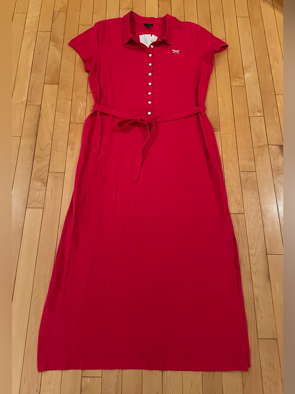 Talbots Polo Style Maxi Dress w/(optional) Tie Waist; NWT, Sz XL - Picture 4 of 10